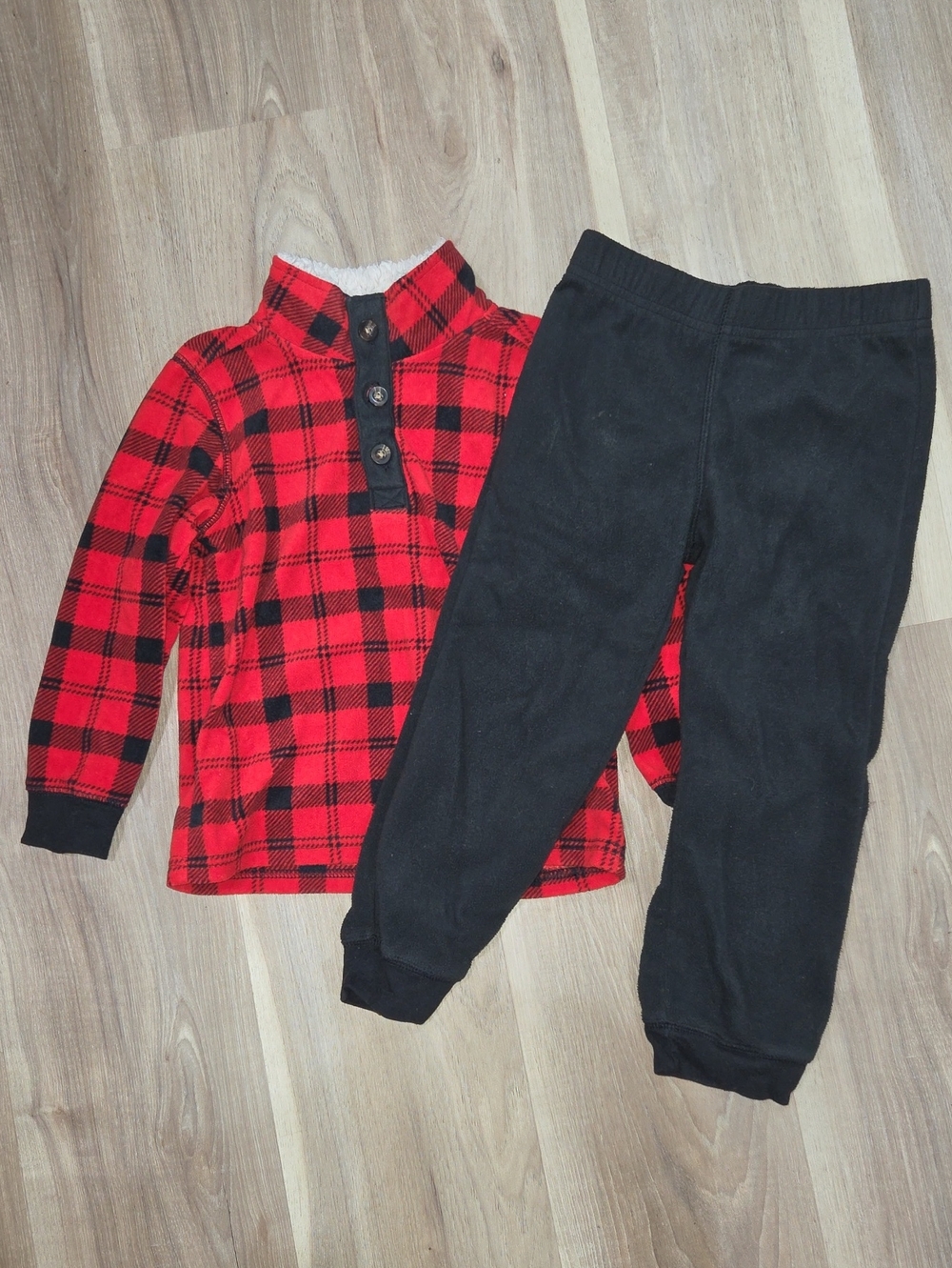 •Carter's• Toddler Boys Plaid Matching Set